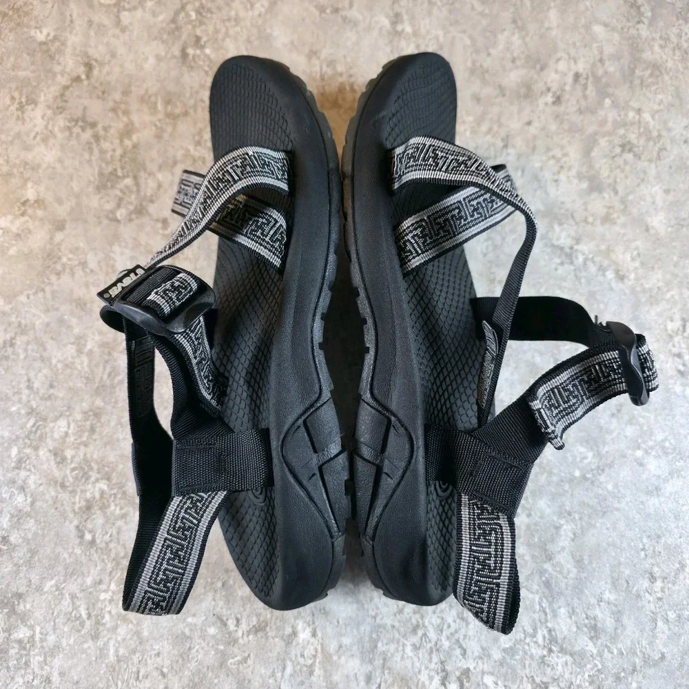 TEVA Men's Size 12 Black Aztec Original River Hiking Trail Sandals NEW